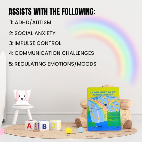 Emotions Canvas Activity Set Social Learning Activity Game for Kids Make Faces Describe Express Feelings 2 Canvases 12 Double Sided Emotion Cards 55pc Facial Expressions Preschool in Saudi Arabia