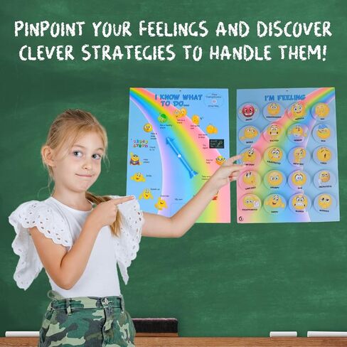 Emotions Canvas Activity Set Social Learning Activity Game for Kids Make Faces Describe Express Feelings 2 Canvases 12 Double Sided Emotion Cards 55pc Facial Expressions Preschool in Saudi Arabia