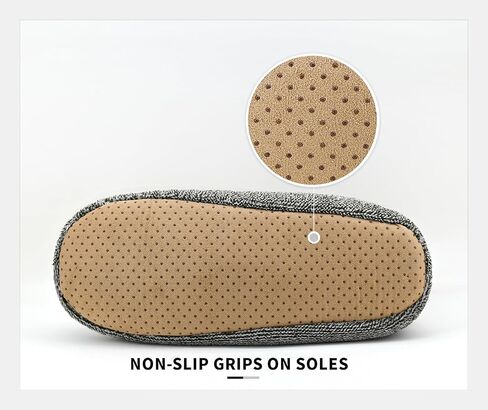 Panda Bros Men's Slipper Socks, Winter Non-Skid Warm Slipper Booties, Cozy Soft Indoor Socks with Fluffy Sherpa Lined in Kuwait