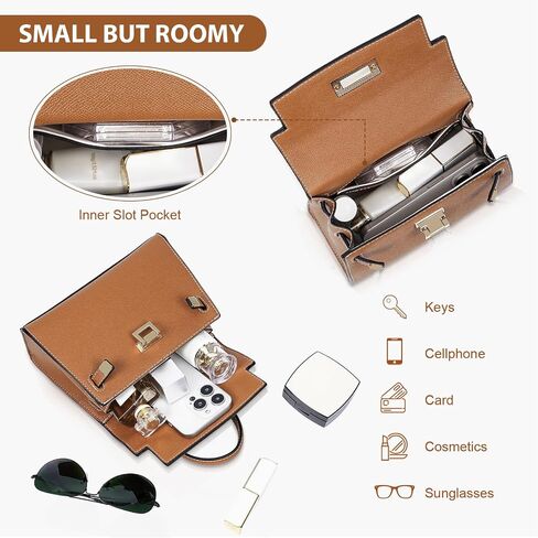 YFGBCX MINI SATCHEL BAG TOP PRESE للنساء محفظة حقيبة مصمم حقيبة اليد مع حزام قابل للفصل in Kuwait