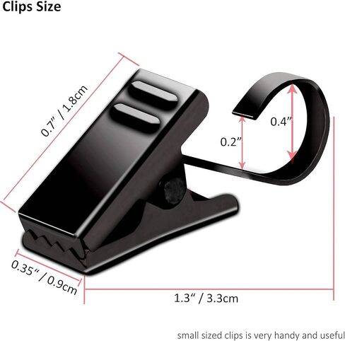 BIHRTC Pack of 25 Black Curtain Clips String Light Hangers Small Metal Wire Holder for Hanging Camper Awning Light Christmas Decor Shower Home Decoration Indoor and Outdoor Photos Arts Crafts Display in Kuwait