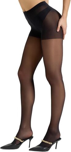 Citystl 2 Pairs Women's Black Sheer Tights - 30D Not Rip Control Top Pantyhose - Reinforced Toes in Saudi Arabia