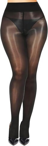 Buauty Shimmer Tights for Women, Shiny Oil Pantyhose Stockings, Oil Bright Shaping Tight Ultra Shiny Sheer Tights High Waist in Saudi Arabia