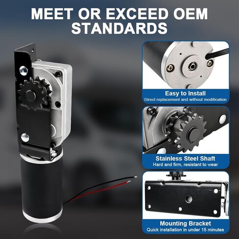 JDMON RV Slide Out Motor Gear Housing متوافق مع نظام الغرفة المقطوعة CABLERS ACCU-SLIDE ، استبدل 225008 in Kuwait