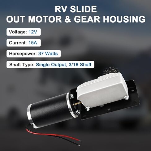 JDMON RV Slide Out Motor Gear Housing متوافق مع نظام الغرفة المقطوعة CABLERS ACCU-SLIDE ، استبدل 225008 in Kuwait