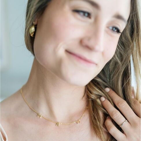 Benevolence LA Mama Necklace, Gold Dipped Fashion Jewelry | Gifts for New Mom | Gold Mom Necklace | Birthday Gifts | Travel Accessories for Women, Designed in California in Saudi Arabia