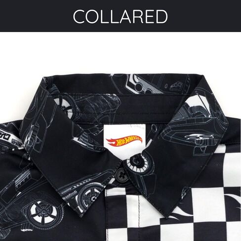 Hot Wheels Button Down Dress Shirt Toddler to Big Kid Sizes (2T - 14-16) in Kuwait