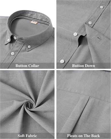 J.VER Boy's Long Sleeve Oxford Dress Shirts Solid Casual Button Down Collar Shirt Kids Formal Uniform Tops in Saudi Arabia
