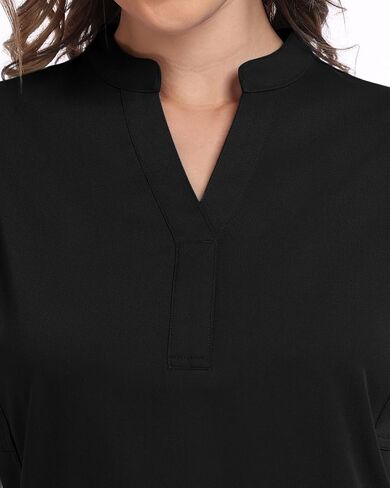 COMENII Scrubs for Women, Mandarin Collar Women Scrubs with 2 Pockets, Anti-Wrinkle Women's Medical Scrub Top in Saudi Arabia