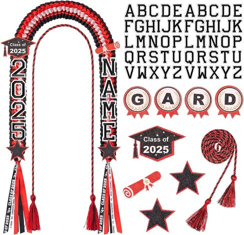 Juexica Graduation Lei Class of 2026,graduation Ribbon Money Lei Personalized DIY Name Braided Necklace with Tassel for Congrat Grad Party Gift Accessories Women Men in Kuwait