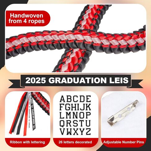 Juexica Graduation Lei Class of 2026,graduation Ribbon Money Lei Personalized DIY Name Braided Necklace with Tassel for Congrat Grad Party Gift Accessories Women Men in Kuwait