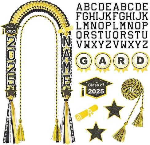 Juexica Graduation Lei Class of 2026,graduation Ribbon Money Lei Personalized DIY Name Braided Necklace with Tassel for Congrat Grad Party Gift Accessories Women Men in Kuwait
