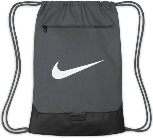 Nike Brasilia 9.5 Training Gym Sack, Iron Grey/Black/White, Medium in Saudi Arabia