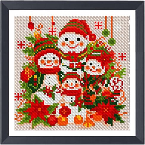 Zhenqing Santa Claus 11ct Cross Stitch Kits ، Santa's Secret Christmas Cross Stitch ، Kit Punch Stitching Kit ، للمبتدئين في Christmas Christmas Cross Stitch (67158) in Kuwait