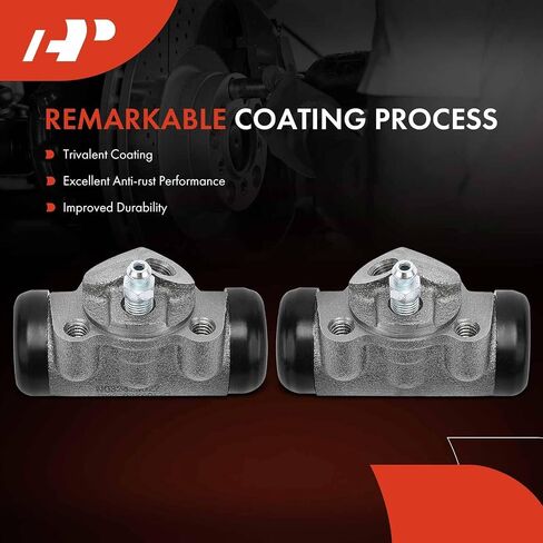 A-Premium Rear Driver & Passenger Drum Brake Wheel Cylinder Compatible with Select Ford, Jeep, Lincoln, Mercury, AMC, Edsel, Hudson, International Harvester, Nash Models - F-150, F-250, 2-PC Set in Kuwait