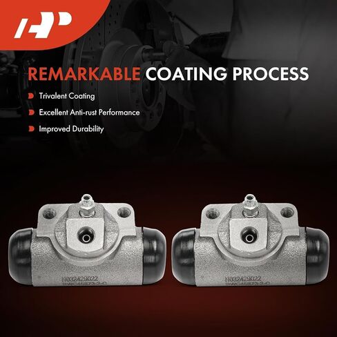 A-Premium Rear Drum Brake Wheel Cylinder Compatible with Select Chevrolet, Buick, GMC, Oldsmobile and Pontiac Models - Malibu, Impala, Camaro, Regal, Caprice, Apollo, Century, Electra, 2-PC Set in Kuwait