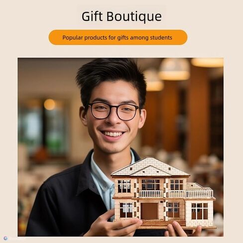 الألغاز ثلاثية الأبعاد للبالغين ، وأطقم الطراز الخشبية الحديثة فيلا ، هدية في عيد ميلاد عيد الميلاد in Kuwait