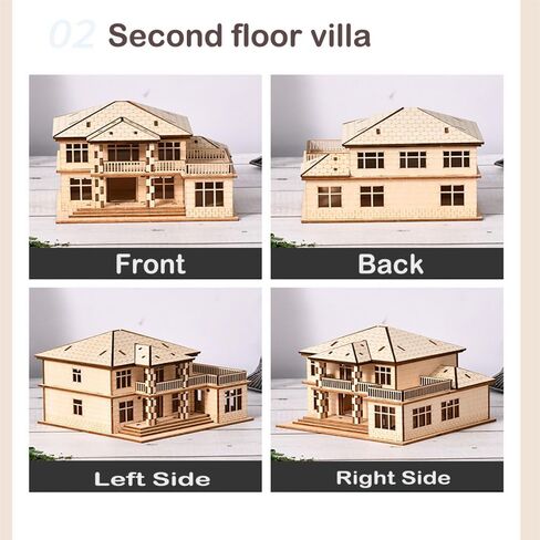 الألغاز ثلاثية الأبعاد للبالغين ، وأطقم الطراز الخشبية الحديثة فيلا ، هدية في عيد ميلاد عيد الميلاد in Kuwait