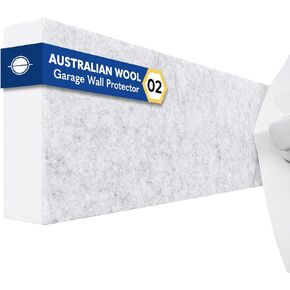 WP02 Garage Wall Protector Car Door Protectors, Designed in Australia (Black, 4 Pack)