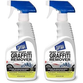 Motsenbocker's Lift Off 45406 Paint Scuff and Graffiti Remover Spray Easily Removes Paint Scuffs, Spray Paint, and Acrylic from Vehicles, Boats, Brick, Concrete, and More, 16 Fl Oz, Pack of 2
