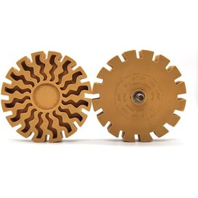 Remove Decals and Stickers with Professional Adhesive Remover Wheel - Safe for Your Car's Paint - Includes Pad and Drill Adapter - 1 Pack