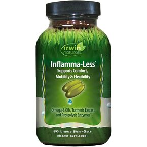Irwin Naturals inflamma-inflamma ، يعزز الراحة والتنقل والمرونة ، 80 Softgels السائل