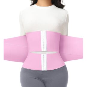 SHAPSHE Waist Trainer For Women Tummy Control Workout Waist Cincher Segmented Triple Wrap Belt Postpartum Girdle with Hooks