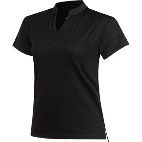 Women Golf Tennis Shirts,Athletic Women T-Shirts V-Neck Tops Short Sleeve Collarless Shirts