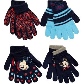 Disney boys Boys 4 Pack Mitten Or Glove Mickey Mouse, Cars Lighting Mcqueen (Toddler/Little Boys) in Kuwait