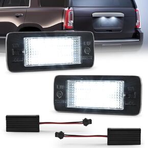 litzland LED License Plate Light Compatible with Cadillac Escalade ATS/GMC Yukon/Tahoe/Suburban 2015+,Waterproof Easy Installation