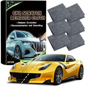 Car Scratches Remover,6 Pack 2025 Nano Sparkle Cloth for Car Scratches Multi-Purpose Nano Magic Cloth Easy to Repair Paint Scratches,Water Spots Surface Polishing