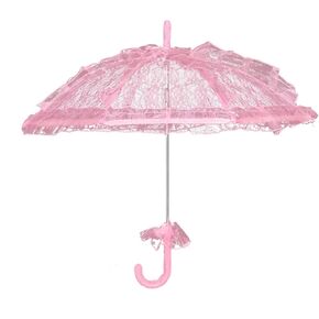 Mini Lace Embroidery Parasol for Kids - مظلة زفاف عتيقة لفتيات زهرة الزفاف ، المظلة الصغيرة الزخرفية لحفل الشاي