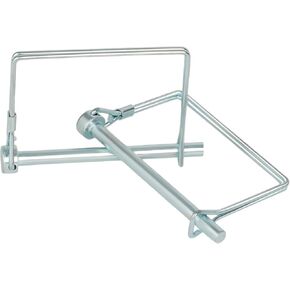 2Pcs Premium Square Trailer Pin, 1/4" x 4"(6.3mm x 100mm) Trailer Coupler Pin, Upgrade Hitch Pins Trailer Hitch Pin for Farm Trailers, Towing, Lawn