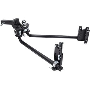 الأزرق OX BXW1273 عقبة توزيع الوزن 2 نقطة للمقطورات مع اقتران Underslung -1200 رطل وزن ، 6 ثقب من مستقبلات 2 "، 2-5/16" كرة ، أسود