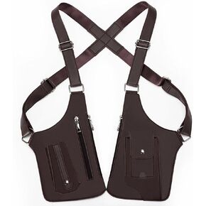 Double Shoulder Armpit Bag, Anti-Theft Hidden Underarm Strap Wallet Pocket Holster Phone Leisure Double Shoulder Pouch