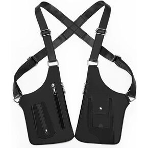 حقيبة الإبط مزدوجة الكتف ، مضادة للسرقة مخفية تحت سوار المحفظة الحافظة الجيب الحافظة الهاتف أوقات الفراغ مزدوجة الكتف in Kuwait