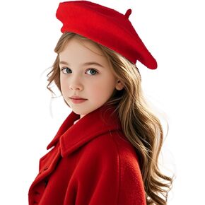 قبعات Choyaxo French Beret Hats القبعات الكلاسيكية الصلبة للفتيات
