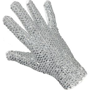 Dalynn Inversonator Michael Silver Crystal Glove Performance مصنوعة يدويًا للتصحيح البالغين