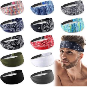 Foaincore 12 PCS Sport Haptonds for Women Men قابلة للتعديل غير القابل للرقابة العرق الرياضية الرياضية الرياضية الرياضية.