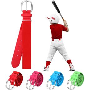 Panitay Youth Baseball/Softball Belt Pu Leather Leather Leather Alextable Belt Belt Belt Belt for Boys Girls Youth