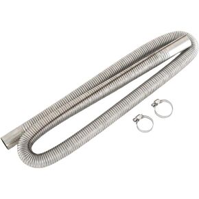 118.1 Inches Stainless Steel Exhaust Hose，iesel Heater Exhaust Pipe Flexible Exhaust Tubing Generator Flex Extension Pipe Stainless Steel 1"/2.5cm Inner Diameter in Saudi Arabia