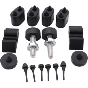 Black Rubber Stopper Kit with Hood Adjusters Fits for Camaro coupe Camaro convertible 1967-1969