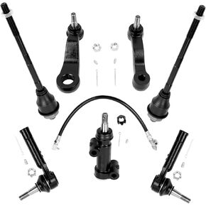 7pc inner inner tierod pitman apler arm applacment for silverado sierra 1500 4wd ، tahoe 4.8l & 5.3l v8