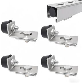 عجلات دوارة من الصلب شديدة التحمل تحد من وضع تجميع العربة لقناة تبختر Unistrut بعرض 1-5/8 بوصة وكل قناة تبختر 1-5/8 بوصة أو قناة أطول (فضي، قطعتان) in Kuwait