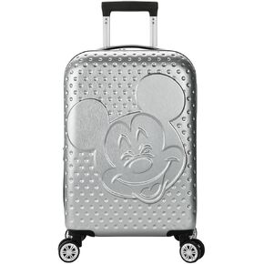 Disney Elevated Mickey Mouse Head Gray 22" Rolling Luggage