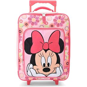 Fast Forward Minnie Mouse Girls Luggage 16" Soft Side Wheeled Pilot Case- Rolling Suitcase 16x12x5