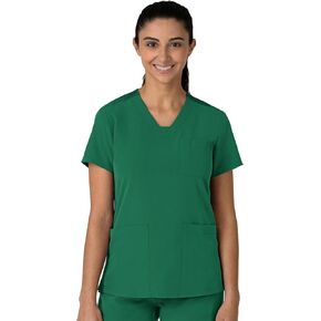 WonderWink Women's Flex-n-Reach V-Neck Scrub Top in Kuwait