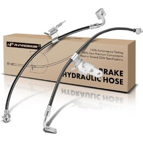 A-Premium Front Driver and Passenger Brake Hydraulic Hoses Compatible with Select Chrysler and Dodge Models - 300 2005-2010, Challenger 2009-2010, Charger 2006-2010, Magnum 2005-2008(Pack of 2)