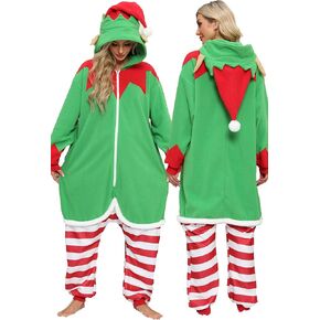Unisex Adult Onesie Pajamas, Flannel Cosplay Animal One-Piece Halloween Costume Sleepwear Homewear