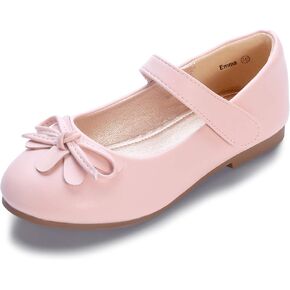 Hehainom Girls Girls Dress Shoes ، Flower Toddler/Little Kid Girl Shoes ، Bowknot Mary Jane Ballerina Flat Shoes for School Party in Kuwait